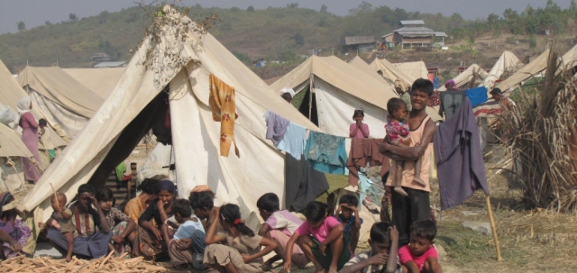 Rohingya refugee camp.